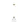 Innovations Bristol Glass Watt Light Antique Brass Shaded Mini