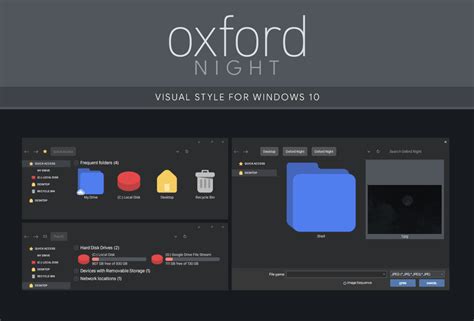 Oxford Night – Windows 10 Visual Style - Shape your computer beautifully