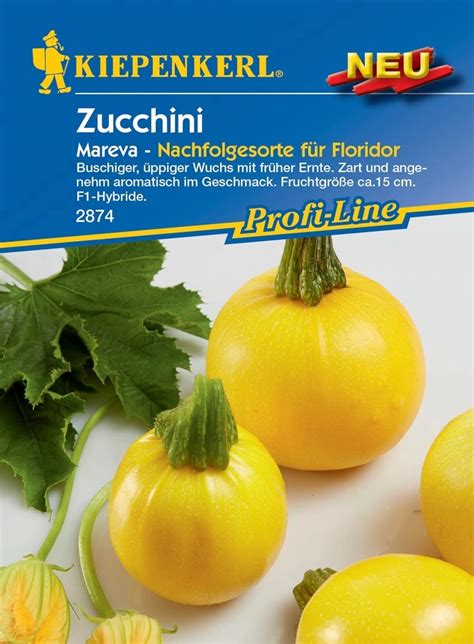 Kiepenkerl Zucchini Mareva F1 Hybride Cucurbita Pepo Kaufen Bei OBI