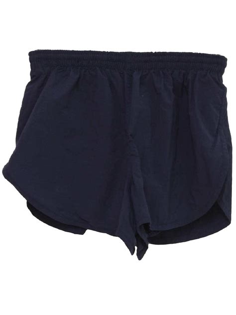 Pro Spirit 1990s Vintage Shorts 90s Pro Spirit Mens Dark Blue Nylon