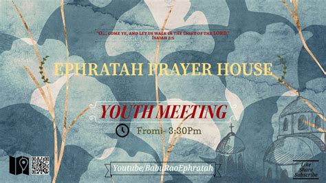 Youth Meeting Ephratah Prayer House Youtube