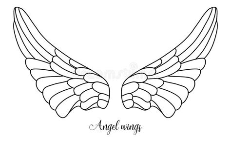 Angel Wings Clipart Black And White