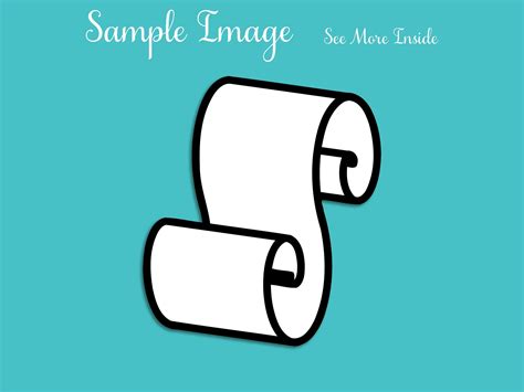 Scroll Outline Clipart Scroll Outline Dxf Scroll Svg File - Etsy