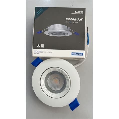 SIRIM Megaman LED Eyeball Spotlight Ceiling Light 5W 7W 3