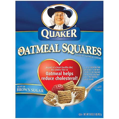 Quaker Essentials Oatmeal Squares Cereal 16 Oz