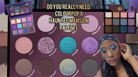 Do You Really Need The Colourpop X Haunted Mansion Palette Youtube