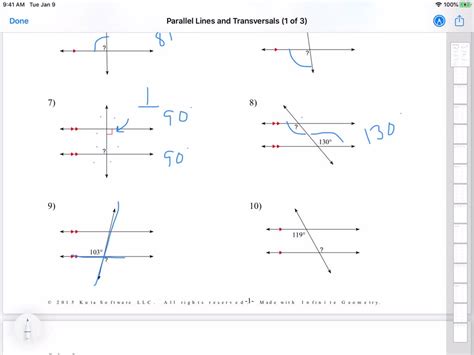 Geometry Parallel Lines