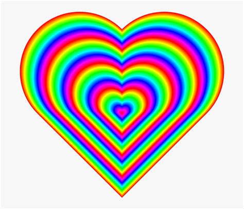 Rainbow Heart Emoji Background