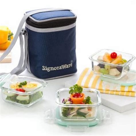 Signoraware Glass Lunch Box Executive Glass Lunch Box Wholesale Distributor From Pune