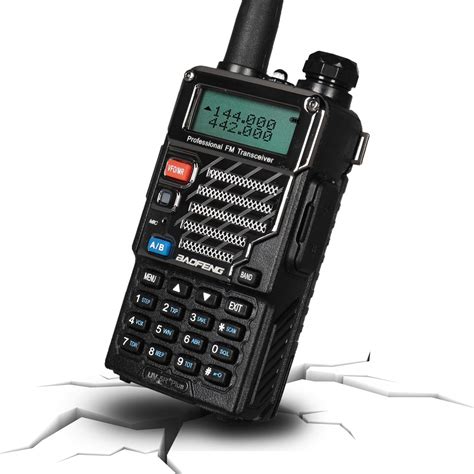 Baofeng Uv R Plus Talkie Walkie Rechargeable Mah Fm Radio Vhf Uhf