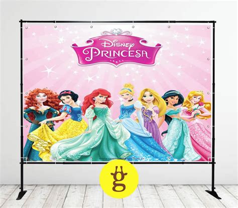 Painel De Festa Princesas Disney X Personaliz Vel Elo