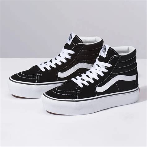 T Nis Vans Sk Hi Platform Black True White