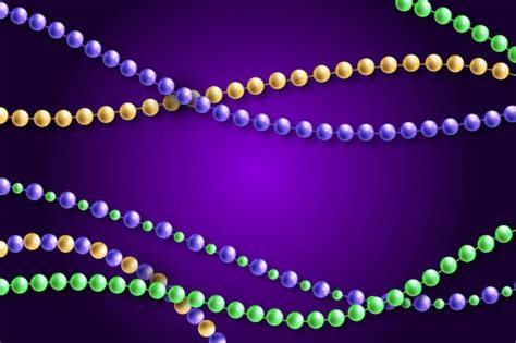 Mardi Gras Beads Vector