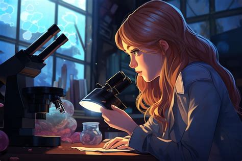 Premium AI Image | GIRL STUDYING LATE AT NIGHT LOFI STYLE