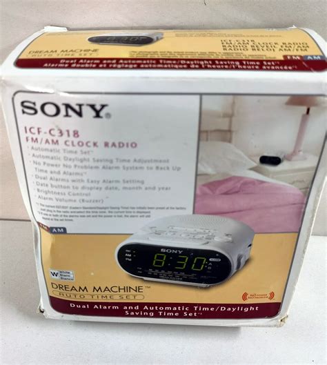 SONY WHITE DIGITAL ALARM CLOCK RADIO ICF-C318 - This Nation