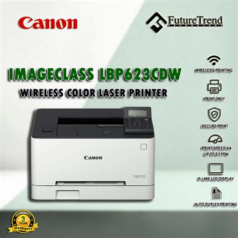 Canon ImageCLASS LBP623Cdw Single Function Print Wireless Colour