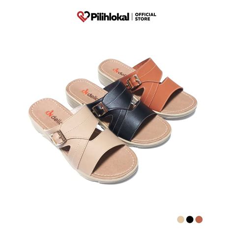 Jual Pilihlokal Amyra Sandal Wedges Wanita Dewasa Pesta Kondangan