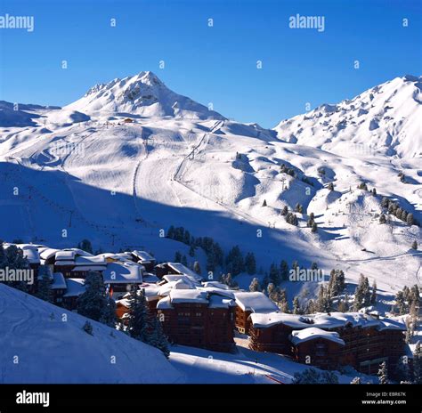 Station de ski belle plagne village hi-res stock photography and images - Alamy