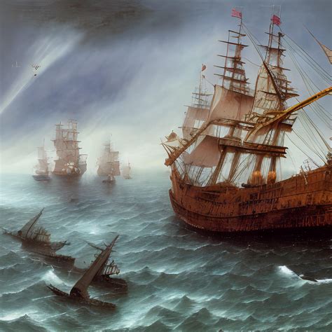 Pirate Ship Sea Battle by BadgerCMYK on DeviantArt