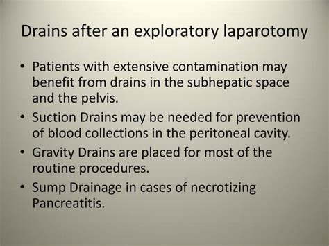 Exploratory Laparotomy Ppt