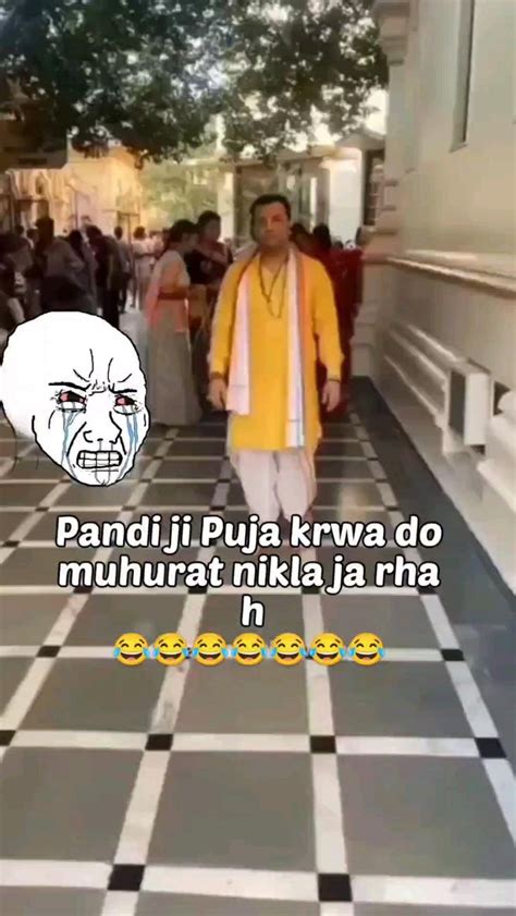 Pandit Ji Calm Down 😂🤣😁😜 Very Funny Jokes Funny Cartoons Jokes