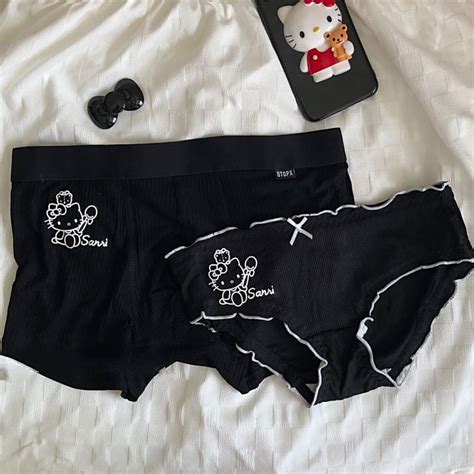 3pcs Anime Hello Kitty Kuromi Panties Kawaii Cinnamoroll Cotton