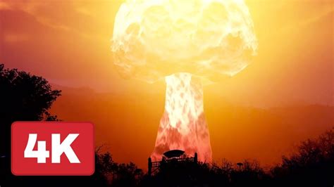 Fallout 76 Detonating A Nuke Gameplay In 4k Youtube