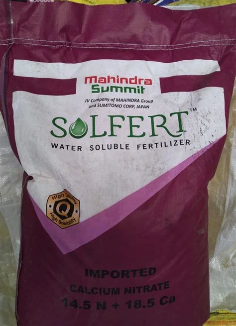 Kg Powder Mahindra Solfert Calcium Nitrate Fertilizer At Rs Kg