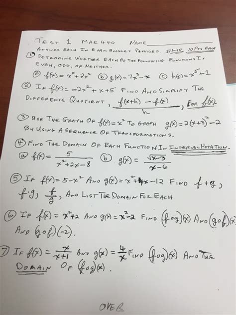 Solved DETERMINE WHETHER EACH OF THE FOLLOWING FUNCTIONS I S Chegg