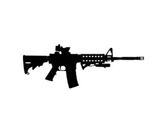 Ar 15 Silhouette Vector at GetDrawings | Free download