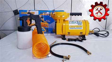 Compressor De Ar Direto CHIAPERINI G3 C KIT De Pintura YouTube