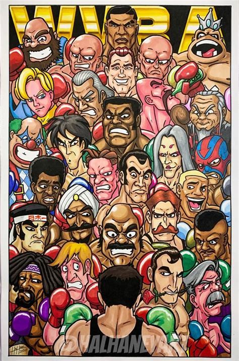 Punch Out 11x17 Fine Art Print Etsy Retro Gaming Art Punch Out Game Punch Out