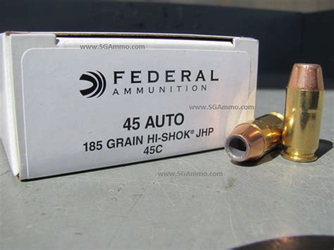 1000 Round Case 45 ACP Auto Federal Hollow Point 185 Grain Ammo 45C