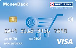 Hdfc Moneyback Credit Card Benefits Charges And Limit