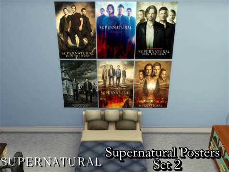 The Sims Resource Supernatural Posters Set