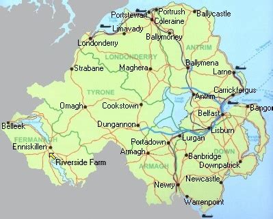 Ireland Map Enniskillen