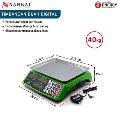 Nankai Timbangan Buah Digital Kg Energy Bali