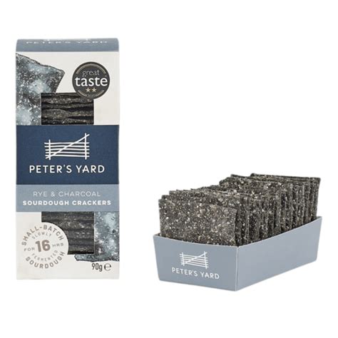 Rye And Charcoal Sourdough Crackers Peters Yard