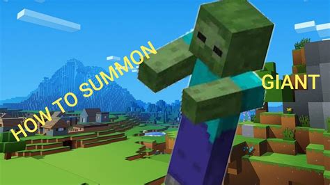 How To Summon A Giant Minecraft Youtube