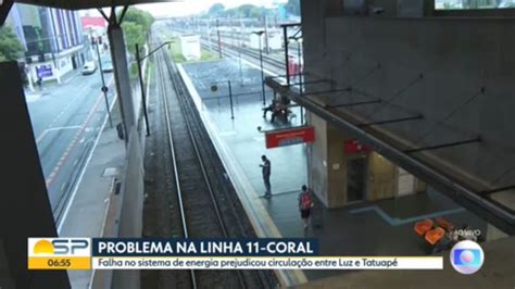 V Deo Falha Em Sistema De Energia Faz Trens Da Linha Coral Da Cptm