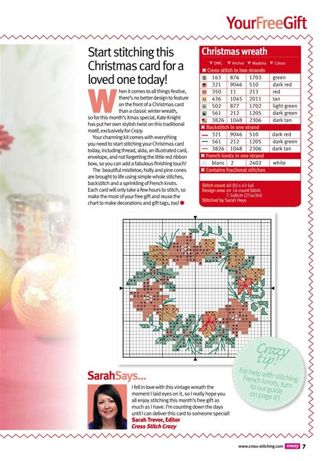 Cross Stitch Crazy Magazine Christmas 2012 Back Issue