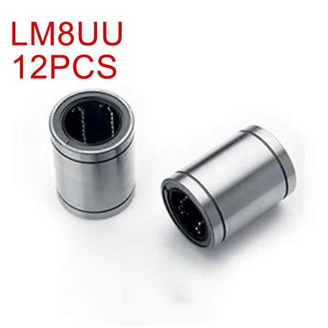 Pcs Lot Lm Uu Mm Linear Ball Bearing Linear Bearing Mm D Printer