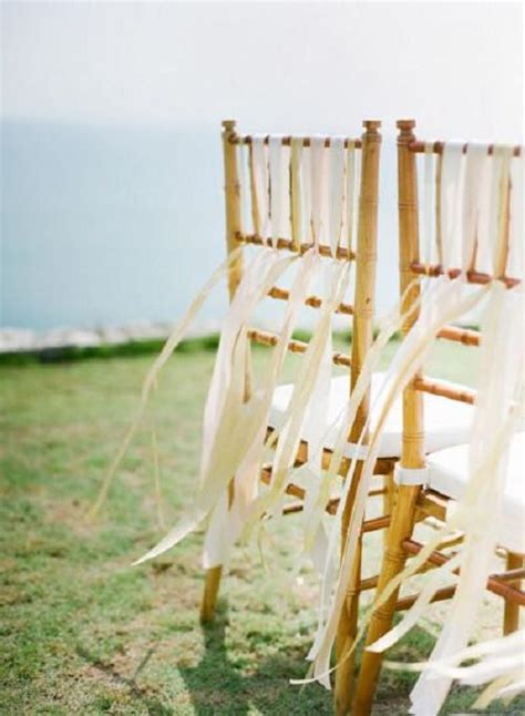 Creative Wedding Chair Decor With Fabric And Ribbons Part