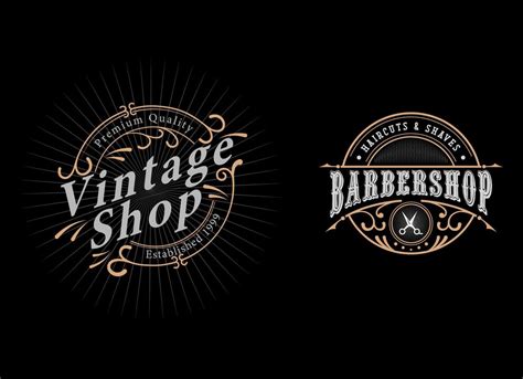 Badge Vintage Style Logo Design Template 6916453 Vector Art at Vecteezy