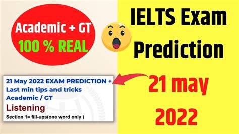 21 May 2022 Ielts Exam Prediction By Ielts Fever Youtube