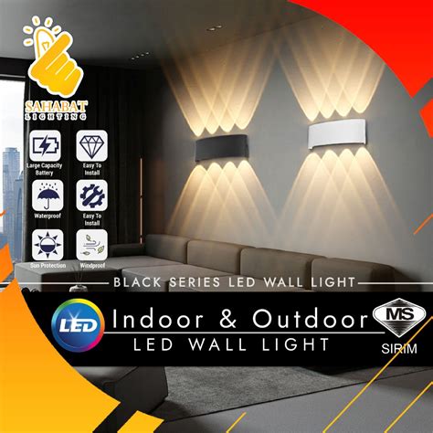 LED Wall Lamp Lampu Dinding Effect Light Waterproof Lampudinding