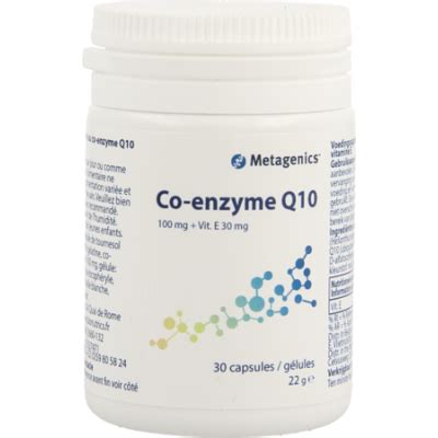 METAGENICS COENZYME Q10 VITAMINE E 30 CAPSULES Santé Pharmacodel