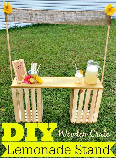 Diy Wooden Crate Lemonade Stand Divine Lifestyle Diy Lemonade Stand