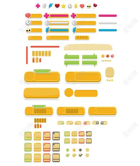 游戏UI界面图标素材免费下载 觅知网