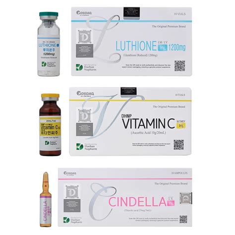 Cindella 1200mg 10 Sessions Glutathione Injection For Skin Whitening